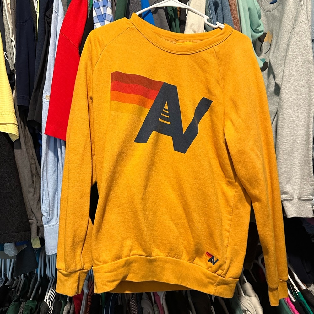 Yellow Aviator Nation  Sweater